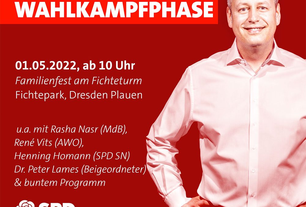 Wahlkampfauftakt am 01. Mai beim Familienfest am Fichteturm